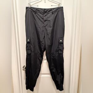 Black Windbreaker Pants